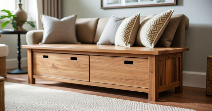 Banco Ba&uacute; de Madeira: Estilo e Funcionalidade