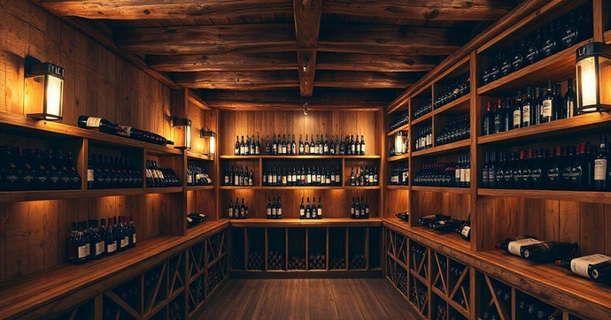 Adega de Madeira R&uacute;stica: Estilo e Praticidade