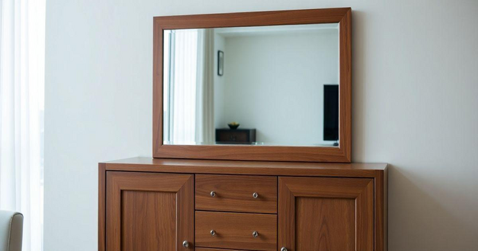Aparador de Madeira com Espelho: Estilo e Funcionalidade