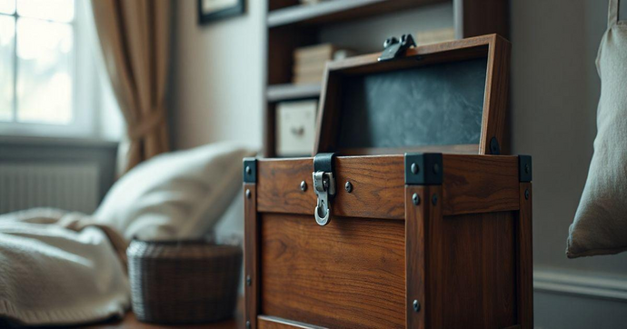 Ba&uacute; de Madeira Pequeno: Perfeito para Organizar