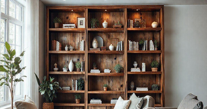 Estante R&uacute;stica: Beleza e Funcionalidade para o Seu Lar