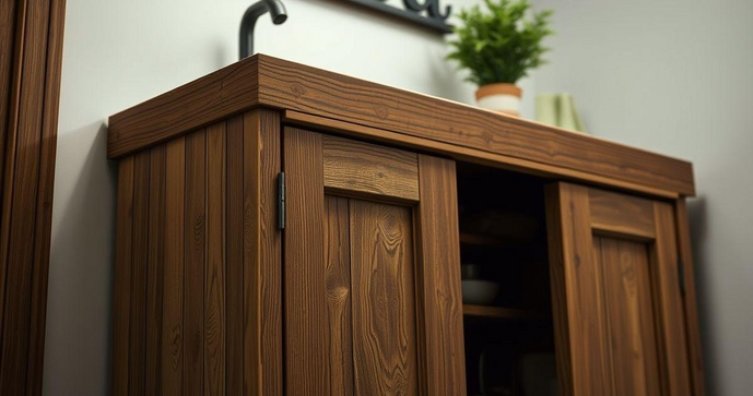 Gabinete banheiro madeira rústica: Elegância e funcionalidade para seu espaço