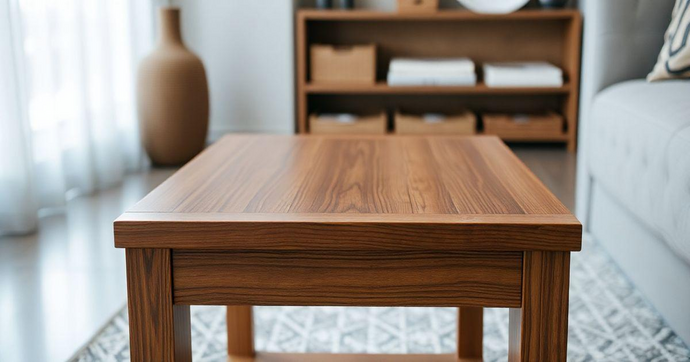 Mesa Lateral Retangular Madeira: Eleg&acirc;ncia e Praticidade