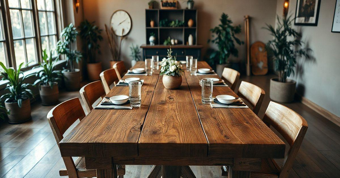Mesa r&uacute;stica 8 lugares: 7 ideias para sua sala de jantar
