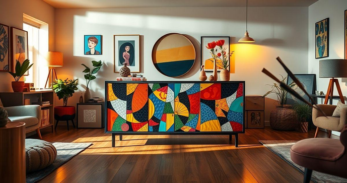 Aparador Colorido: Transforme seu Ambiente