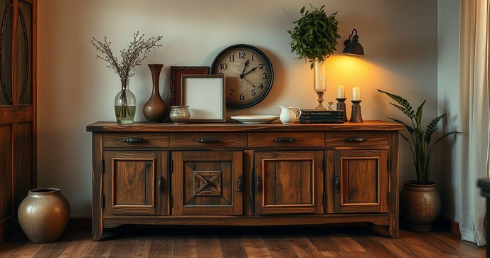 Buffet de Madeira R&uacute;stica: Eleg&acirc;ncia e Estilo