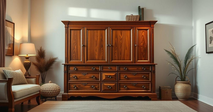 C&ocirc;moda de Madeira Grande: Estilo e Funcionalidade para Seu Quarto