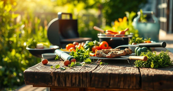 Mesa de Madeira R&uacute;stica para Churrasqueira