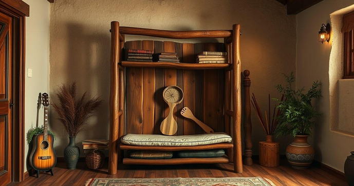 Rack para sala r&uacute;stico: Estilo e Conforto