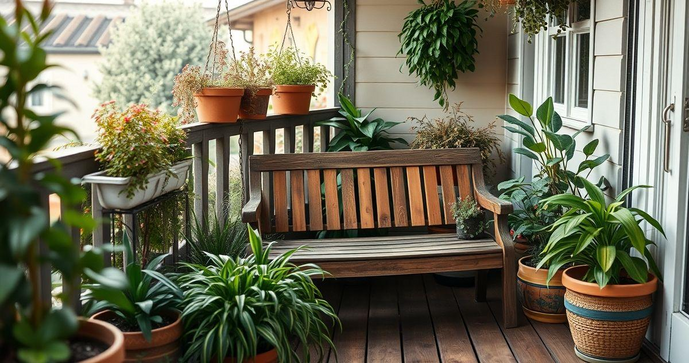 Banco de madeira para varanda: aconchego e estilo