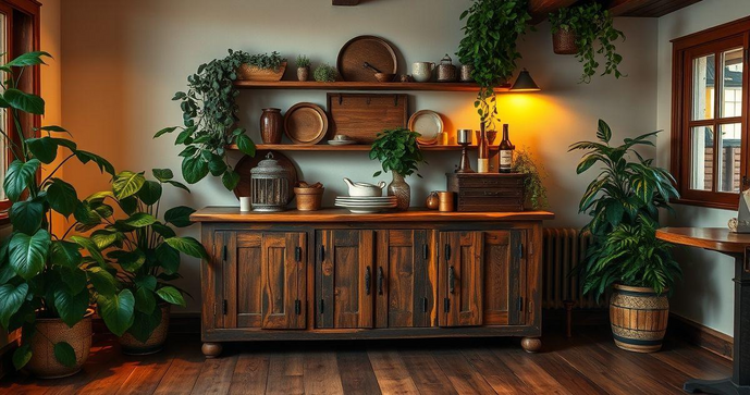 Buffet de Madeira R&uacute;stica: Dicas para Escolher o Ideal para Sua Decora&ccedil;&atilde;o