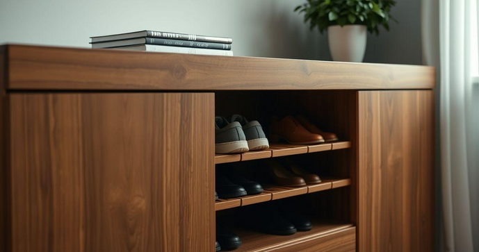 C&ocirc;moda de Madeira Maci&ccedil;a com Sapateira: Um M&oacute;vel Pr&aacute;tico e Elegante