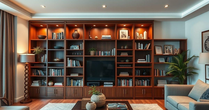 Como Escolher a Melhor Estante de Madeira para Sala e Transformar Seu Espa&ccedil;o