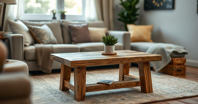 Como escolher uma mesa de madeira r&uacute;stica pequena para sua casa
