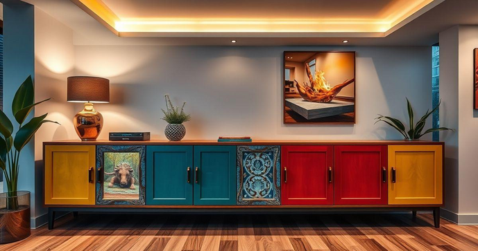 Descubra como o Aparador Colorido Transforma Sua Decora&ccedil;&atilde;o