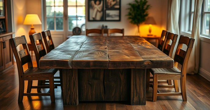 Mesa r&uacute;stica 8 lugares: a escolha perfeita para sua sala de jantar