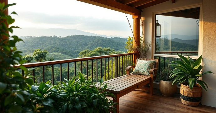 Banco de madeira para varanda que transforma seu espa&ccedil;o externo