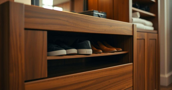 C&ocirc;moda de Madeira Maci&ccedil;a com Sapateira para Organizar seu Espa&ccedil;o