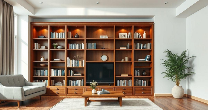 Como Escolher a Estante de Madeira Perfeita para Sua Sala