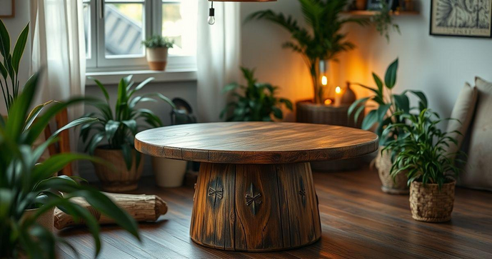 Descubra as Vantagens de Ter uma Mesa R&uacute;stica Redonda em Sua Casa