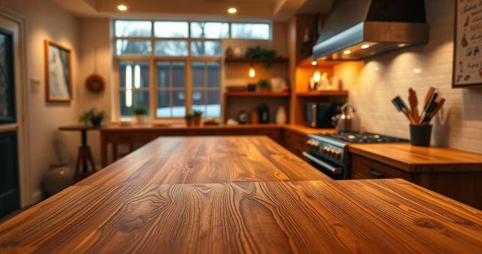 Balc&atilde;o De Cozinha De Madeira Maci&ccedil;a: Estilo e Durabilidade para Seu Espa&ccedil;o