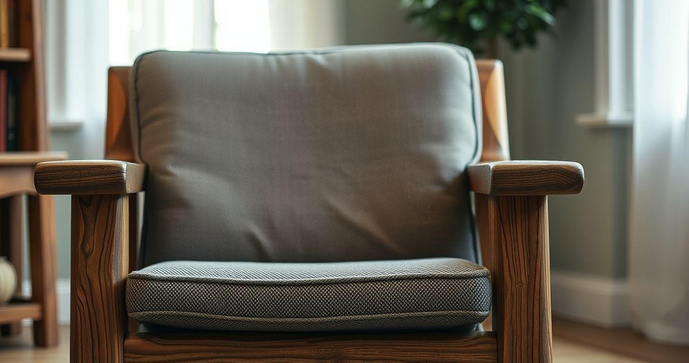 Cadeira de madeira r&uacute;stica estofada transforma seu ambiente com estilo