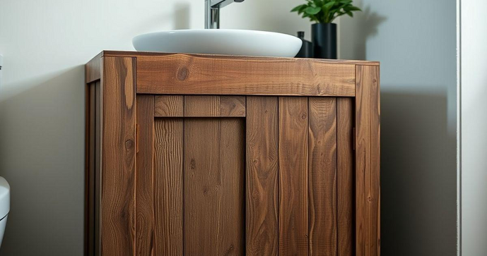 Como Escolher o Arm&aacute;rio de Banheiro em Madeira de Demoli&ccedil;&atilde;o Perfeito