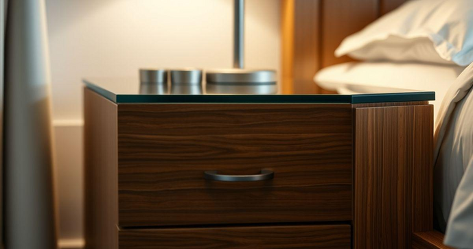 Como Escolher o Criado Mudo de Madeira com Vidro Perfeito para Seu Quarto