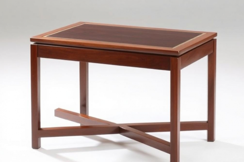 Mesa lateral retangular de madeira: charme e funcionalidade