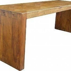 Mesa lateral de madeira rústica