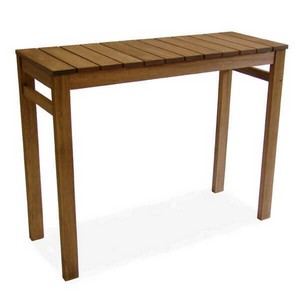 Mesa de centro de madeira redonda